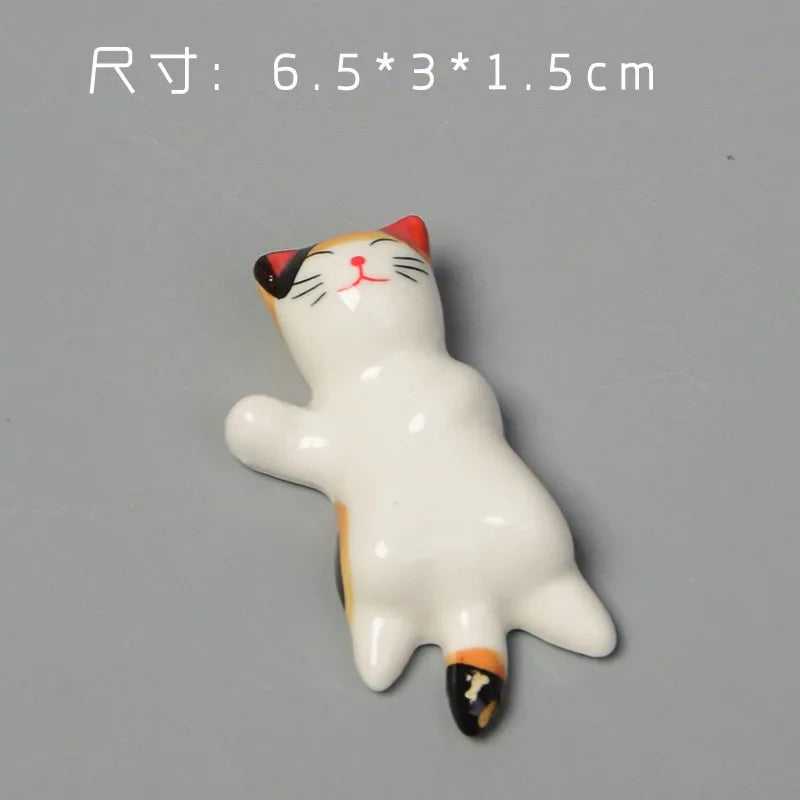 Ceramic Cat Chopstick Holder