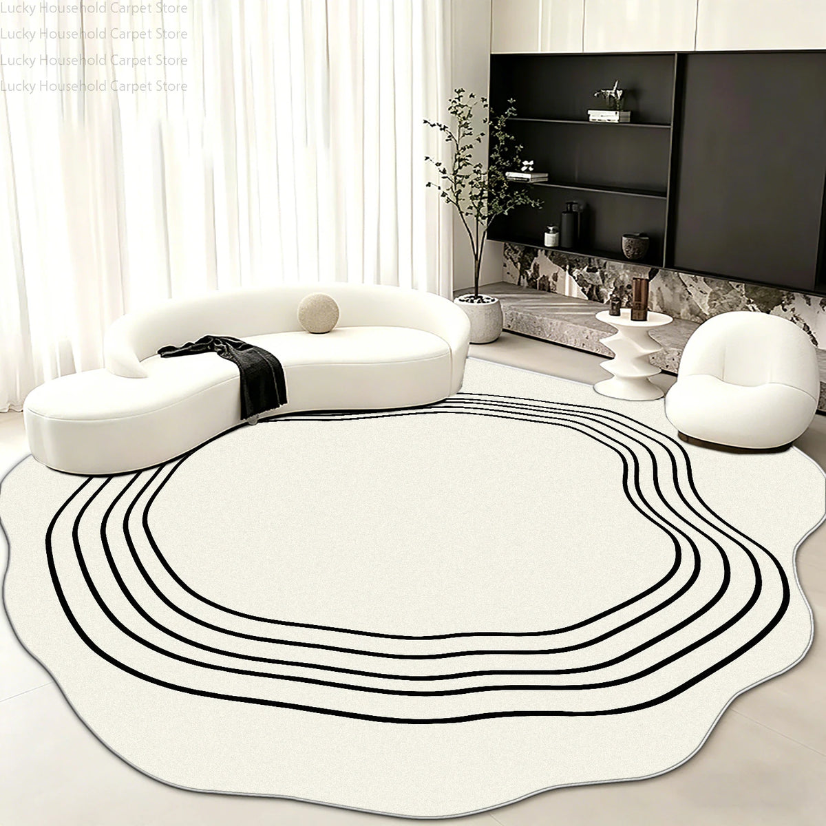Modern Simple Style Living Room Rug