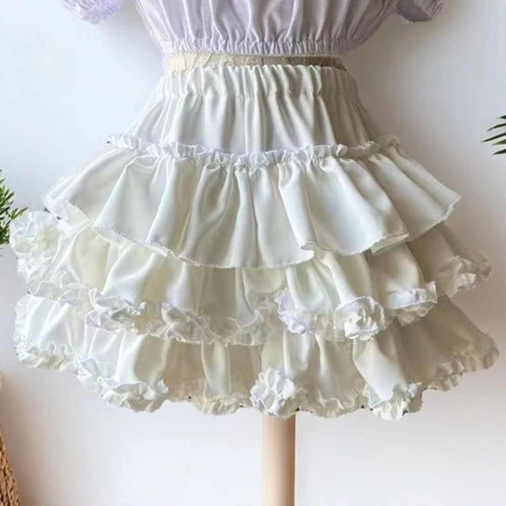 Tiered Ruffles Mini Skirt