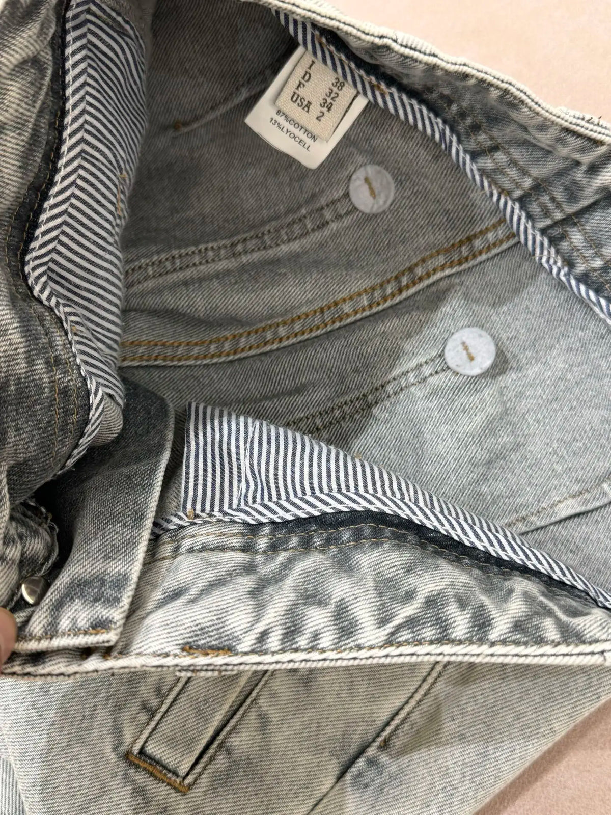 Cotton Straight Leg Jeans