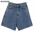 High Waist Straight Jean Short
