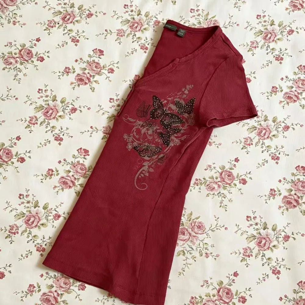 Butterfly Print T-Shirt