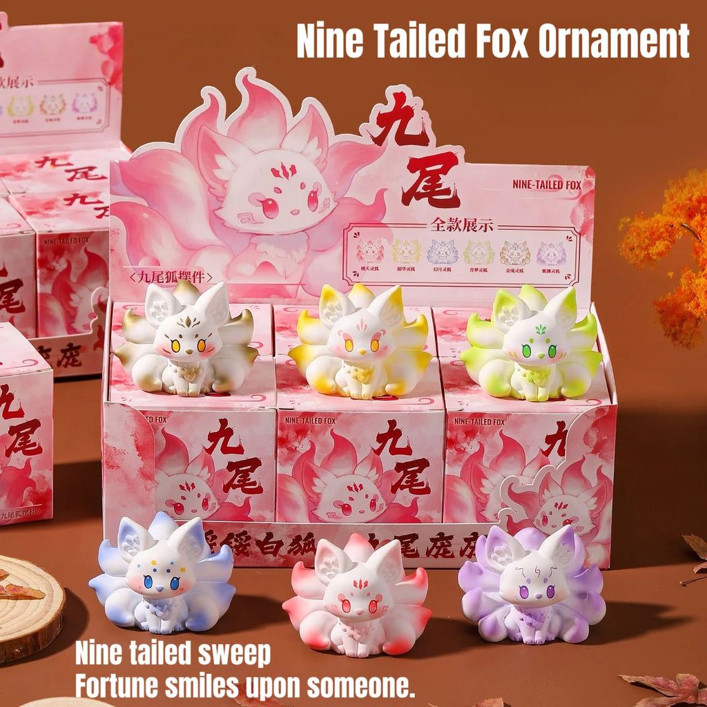 Resin Handicrafts, Nine Tailed Fox Ornaments, Car Ornaments, Desktop Decorations, Cute Figurines, Home Decorations, Gifts