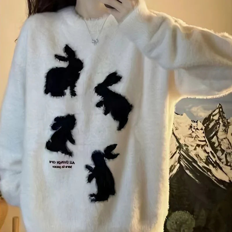 Lovely Cartoon Rabbit Sweater