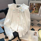 Lace Peter Pan Collar Shirt