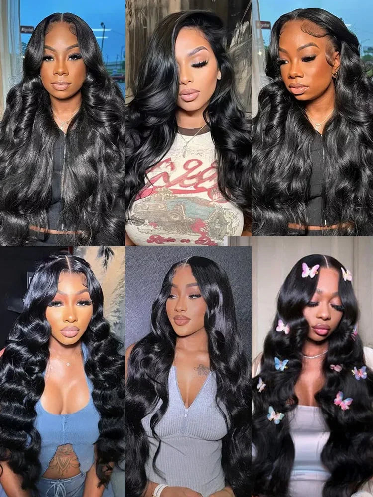 30 40 Inch Body Wave 100% Human Hair Brazilian Raw Extensions Loose Weave 3 4 Bundles Virgin Natural Black Crochet Tissage Remy