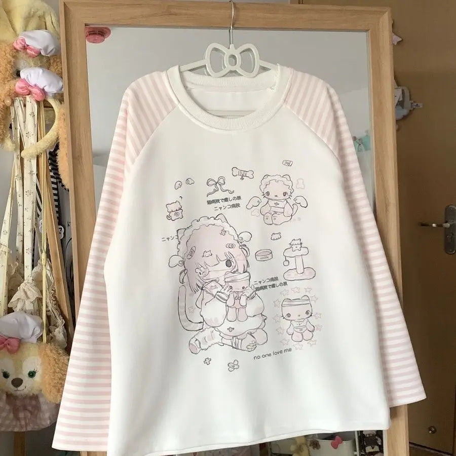 Sweet Kitten Print Graphic Tee