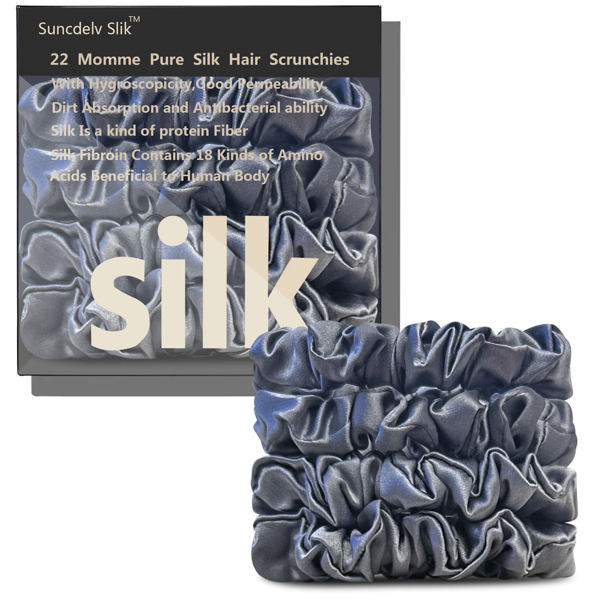 Silk Hair Scrunchie Handmade 100% Pure Mulberry Sillk Hairbands