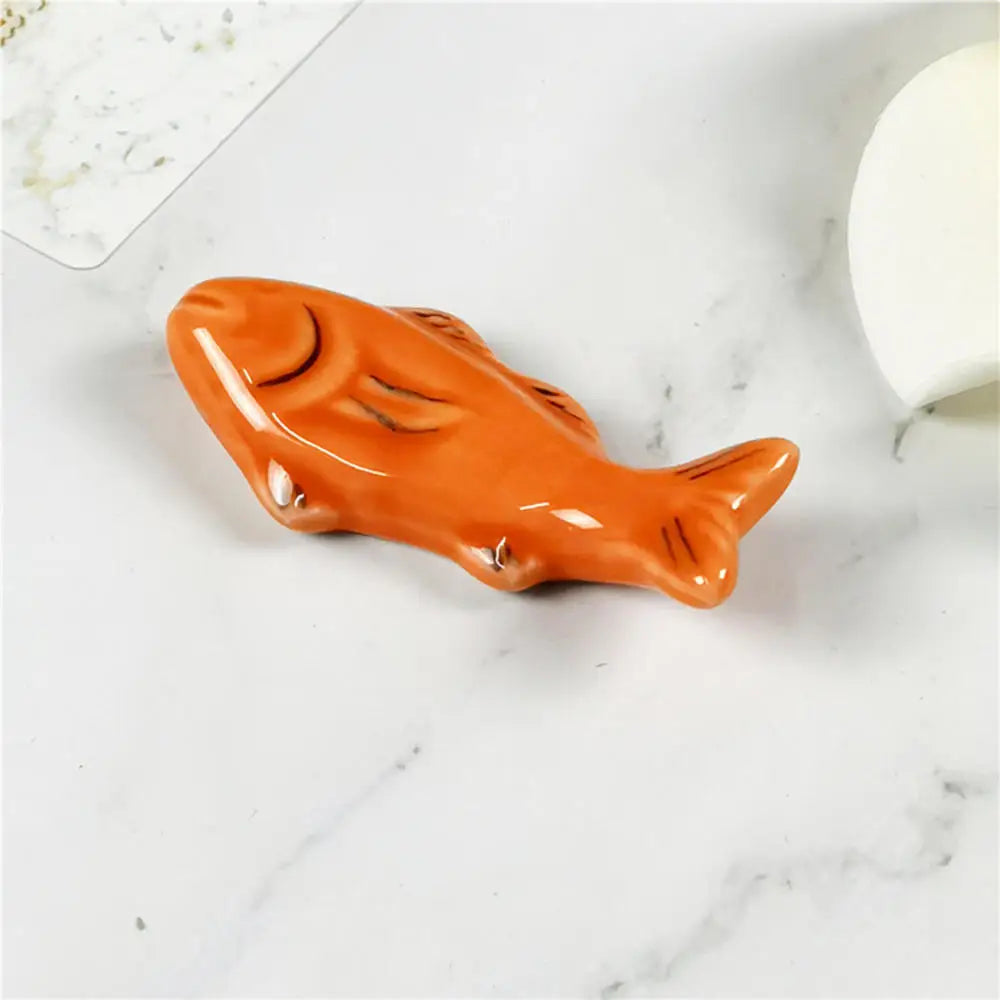 Fish-Shape Ceramic Chopsticks Holder