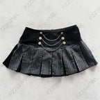 Falda mini de mujer Lolita Gótico Emo Estética Sexy Delgada Elegante con Lazo Estilo Jerky Capas Escalonadas Faldas Harajuku Lindas Modernas Gyaru