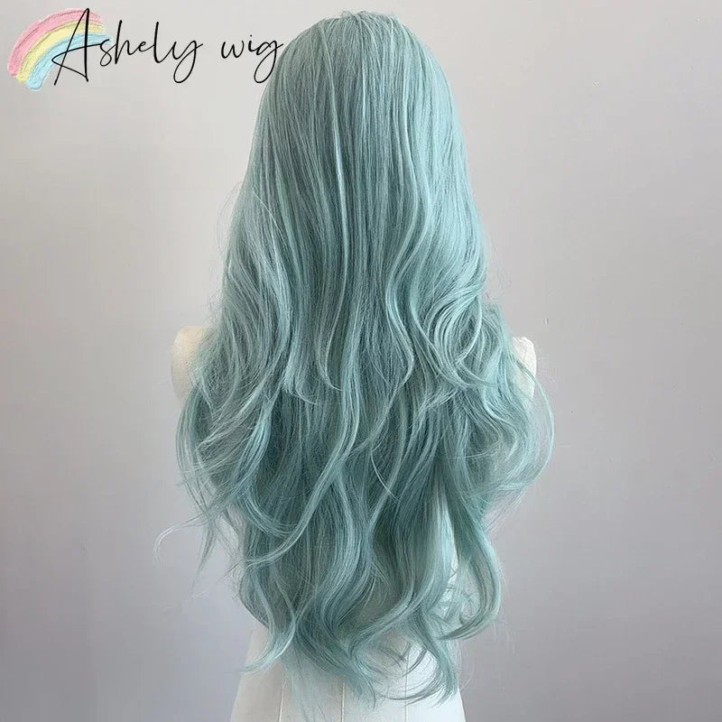 Ashely Light Green Wig