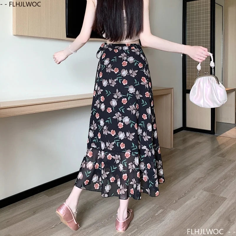 High-Waist Wrap Mini Skirt