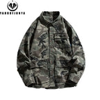 Long Sleeve Camouflage Cargo Casual Lapel Blouse