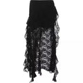 Lace Irregular Long Skirt
