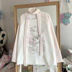 Sweet Kitten Print Graphic Tee