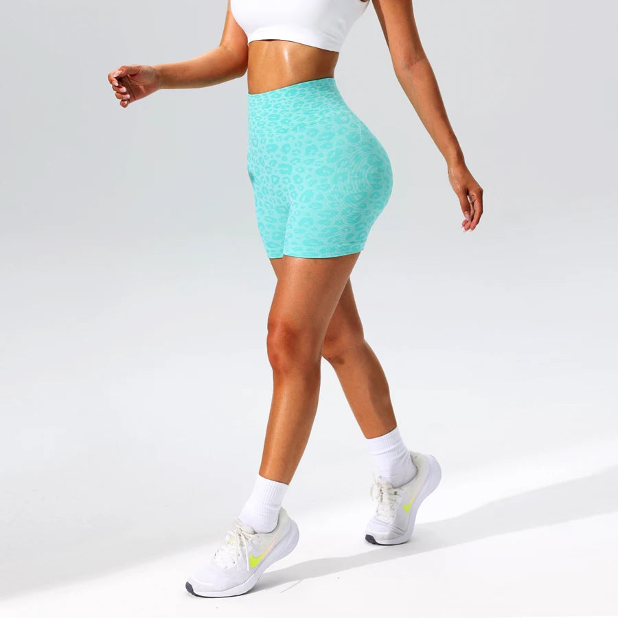 Leopard Yoga Shorts