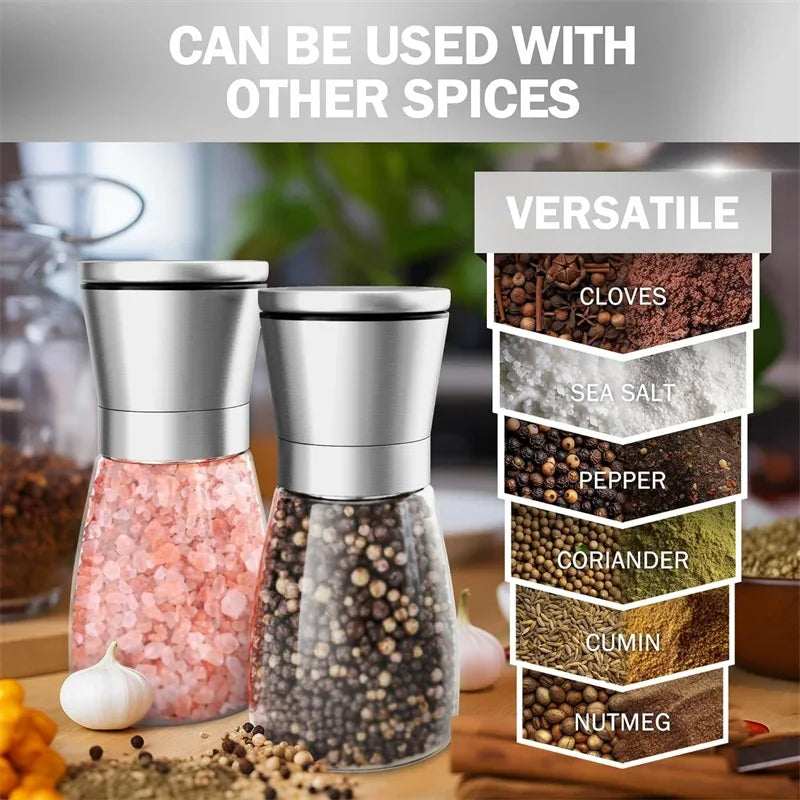 1/2pcs Manual Salt Pepper Grinder