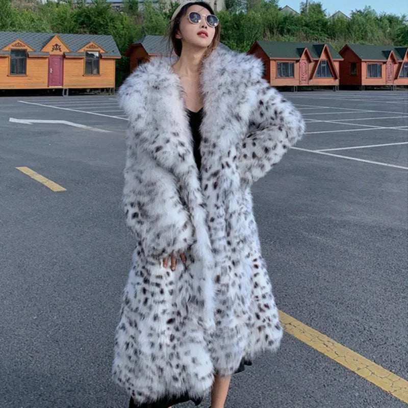 imitation fur coat