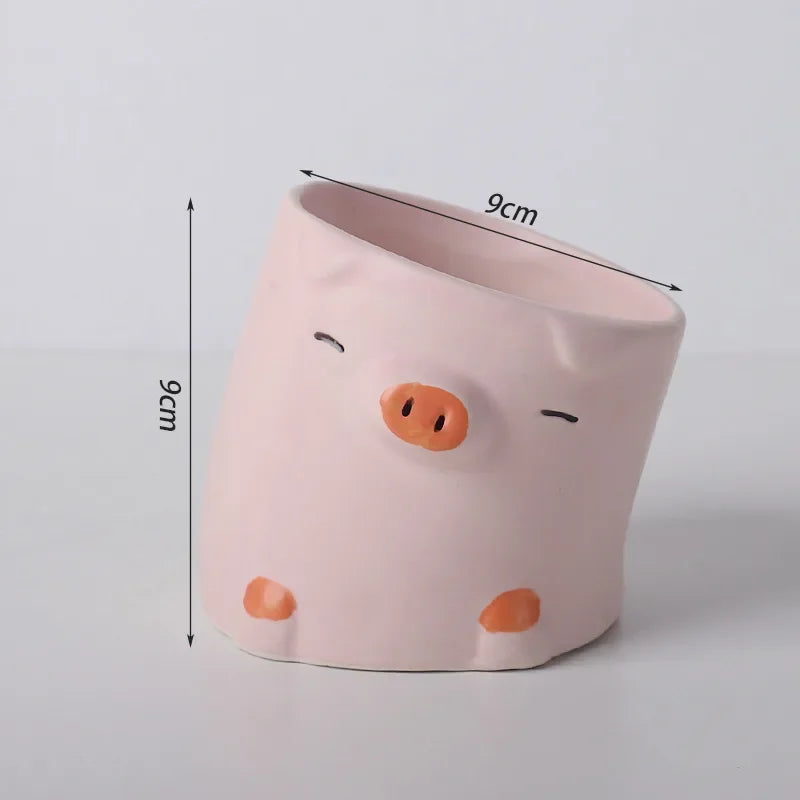 Cartoon Animal Small Flower Pots