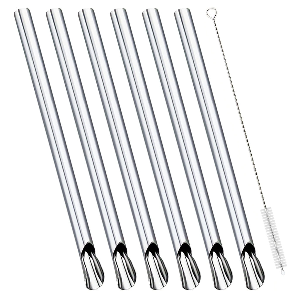 2/3/6pcs Pearl Milk Tea Drinking Straw Set