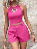 Love Ironing Diamond Top + Shorts Set
