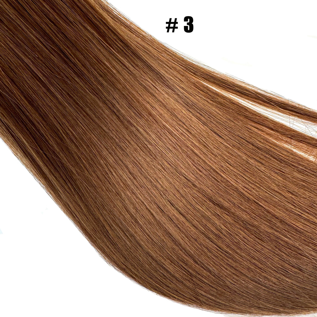 Korean Cotton Hair Extension 100% Human Hair Cotton thread twins tip hair Double Drawn Feathers Hair Extension Natural Color