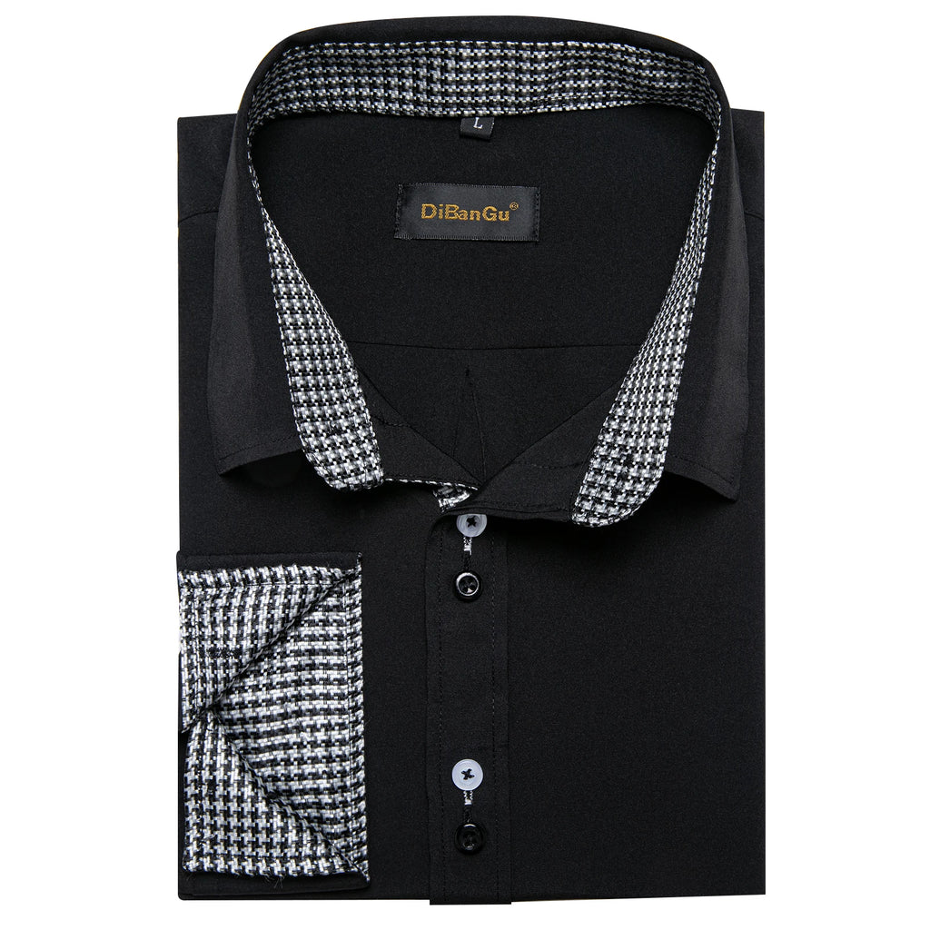Long Sleeve Turn Down Collar Shirt