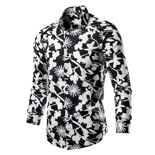 Flower Pattern 3D Print Shirt