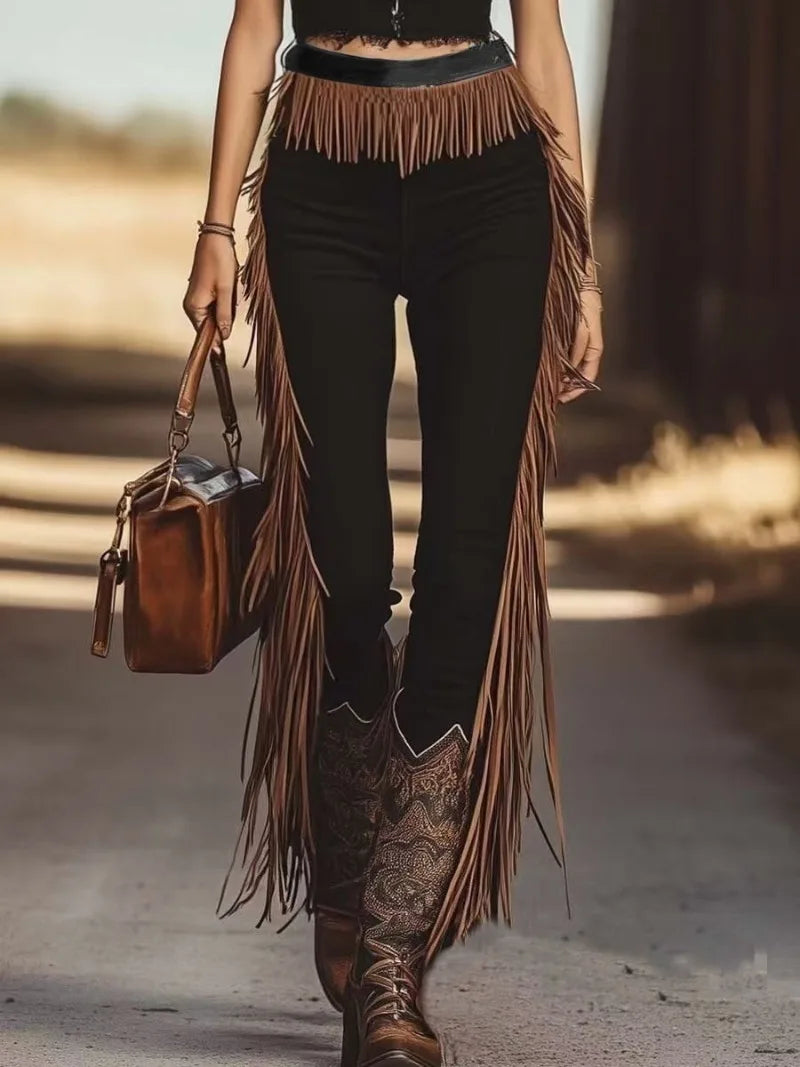 Tailored Fringe Pants