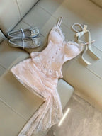Design Top + High Waist Skirt Set