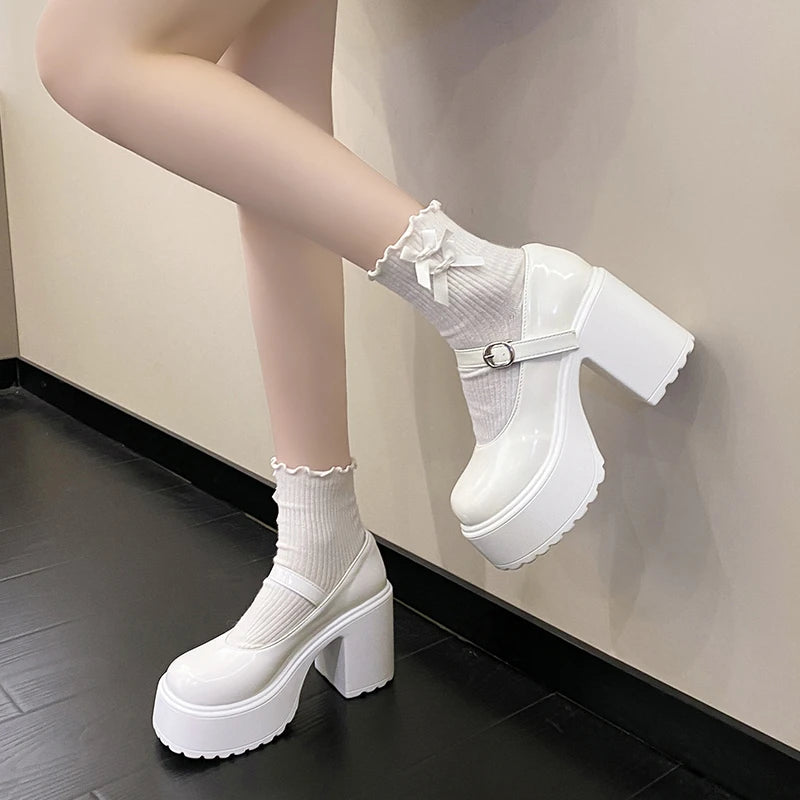 Chunky Platform High Heels