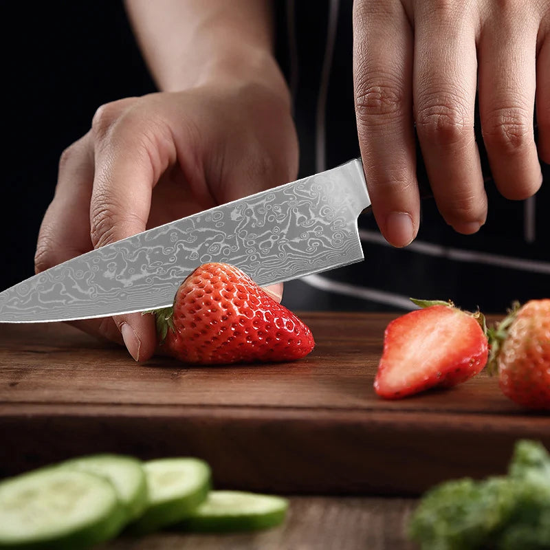 Damascus Steel Wood Handle Boning Knife