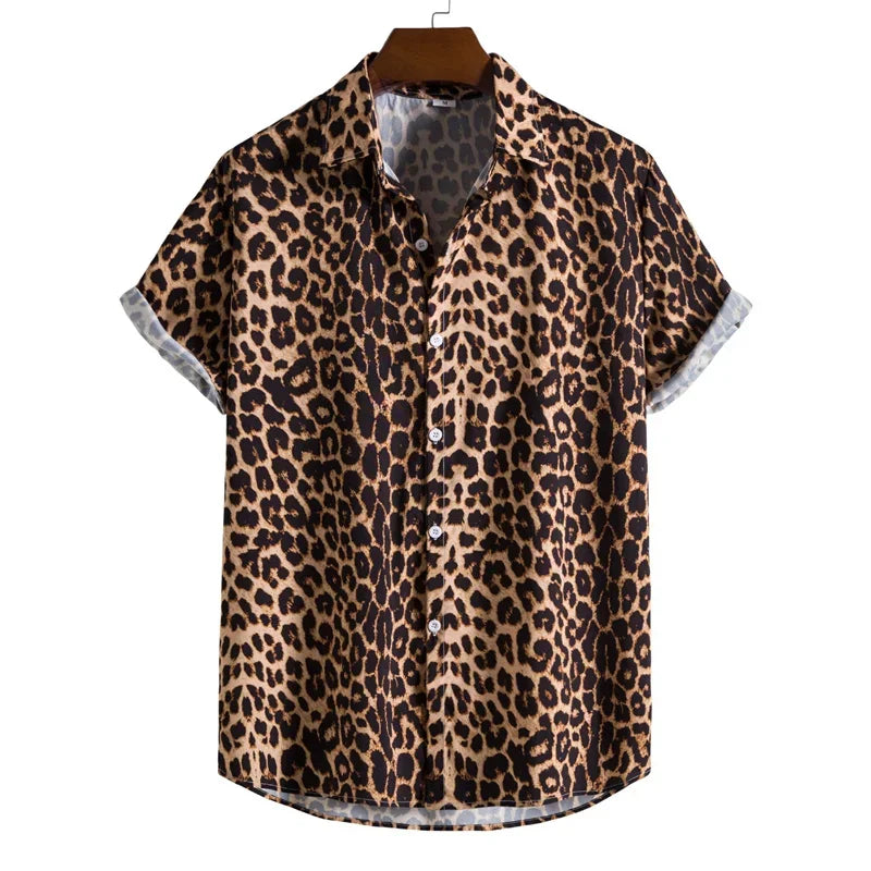 3d printed leopard print shirt