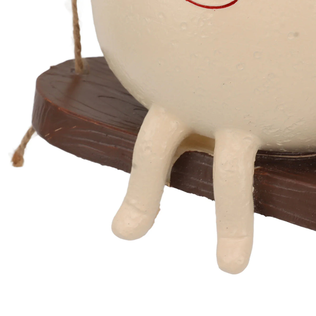 Swing Smile Face Flower Pot Resin Hanging Planter With Rope