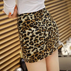 Leopard Print Bodycon Skirt