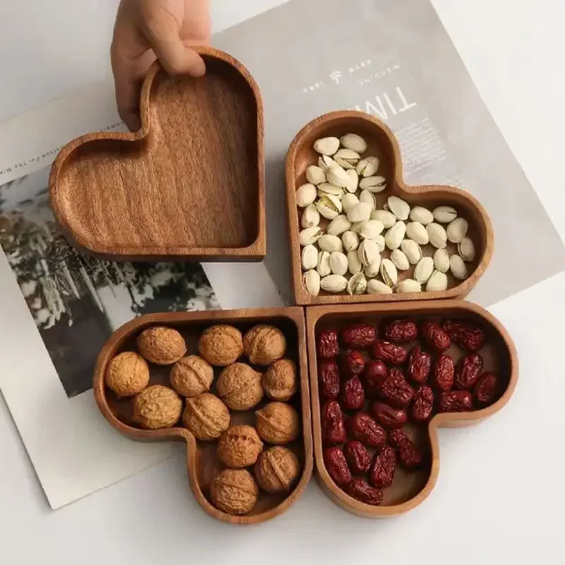 Solid Wood Heart Tray