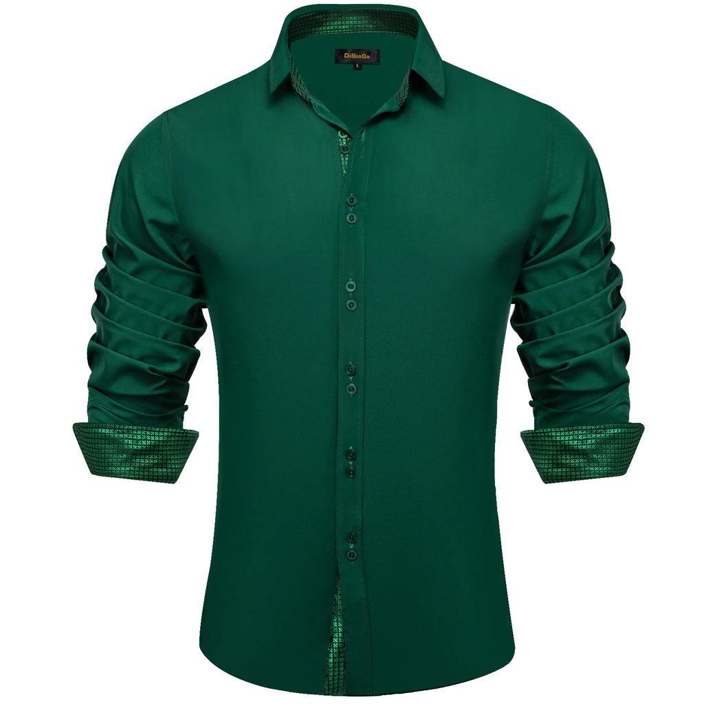 Long Sleeve Turn Down Collar Shirt