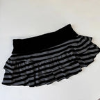 Minifalda de corte A con bloques de color y rayas 2026, sexy, moda Y2K, estilo urbano coreano-japonés, falda versátil y de nicho