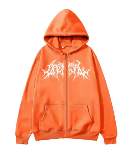 Graphic Zipper Hoodie