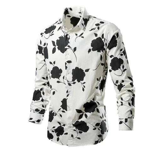 Flower Pattern 3D Print Shirt