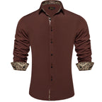 Long Sleeve Turn Down Collar Shirt