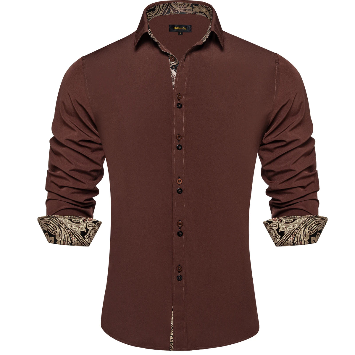 Long Sleeve Turn Down Collar Shirt