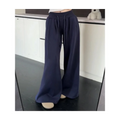 Pantalones casuales estilo holgado de primavera y otoño, cintura baja de gama alta, rectos, ajustados, holgados, de pierna ancha para mujer