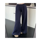 Pantalones casuales estilo holgado de primavera y otoño, cintura baja de gama alta, rectos, ajustados, holgados, de pierna ancha para mujer