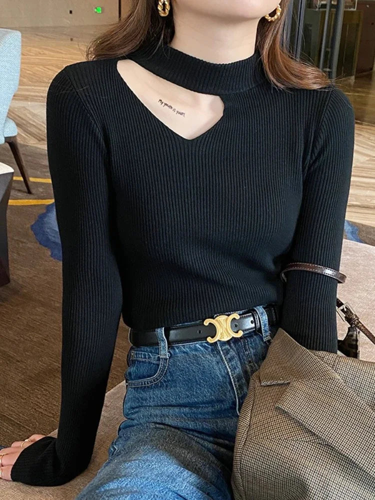 Solid Knitted Top