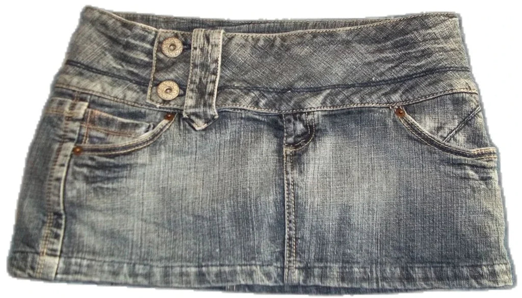 Washed Distressed Mini Shorts