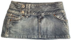 Washed Distressed Mini Shorts