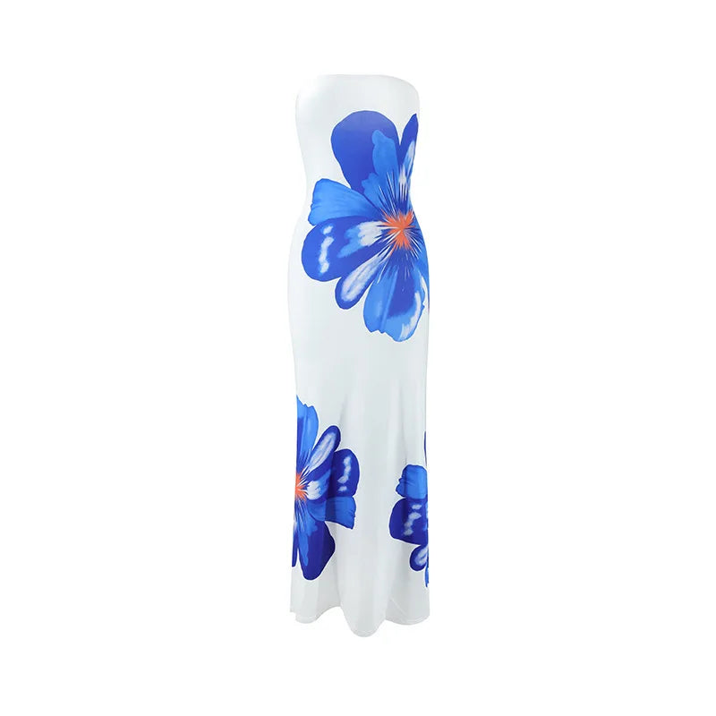 Floral Print Long Dress
