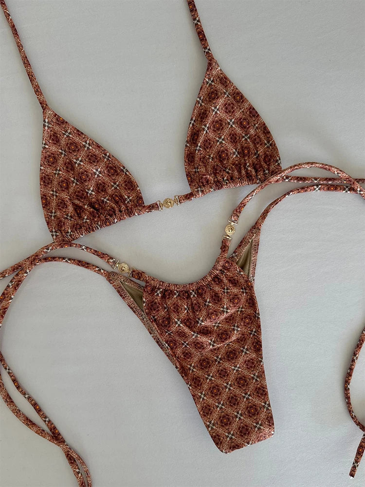 Micro bikini de talle bajo