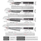 Damascus Steel Professional Kitchen Knives